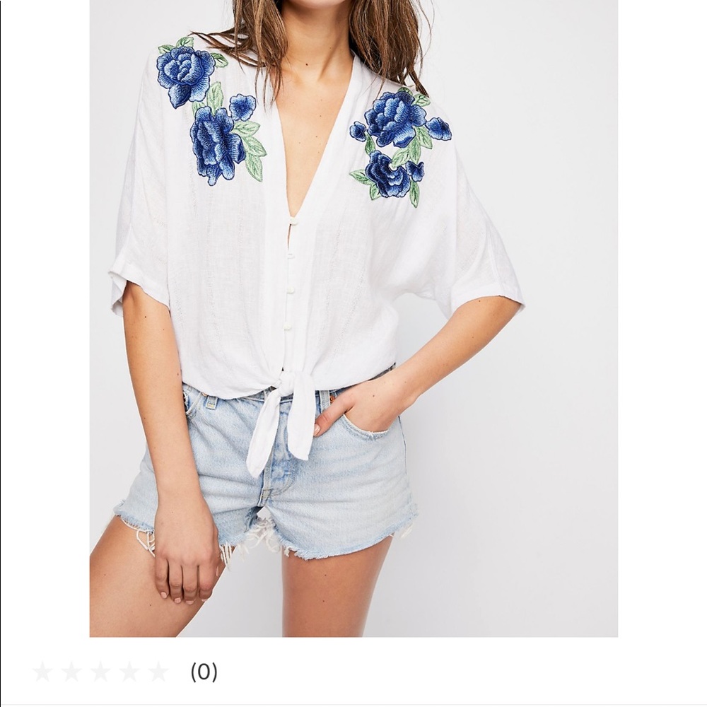 Free People floral blouse